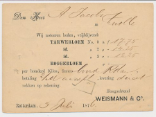 Briefkaart G. 7 Particulier bedrukt Rotterdam 1876