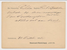 Briefkaart G. 7 Particulier bedrukt Amsterdam 1875