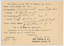 Briefkaart G. 7 Particulier bedrukt Amsterdam 1877 