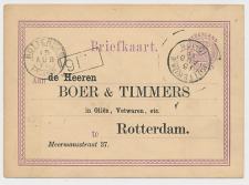 Briefkaart G. 12 Particulier bedrukt Locaal te Rotterdam 
