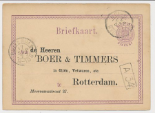 Briefkaart G. 12 Particulier bedrukt Locaal te Rotterdam 1877