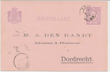 Briefkaart G. 23 Particulier bedrukt Dordrecht 1893