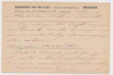 Briefkaart G. 23 Particulier bedrukt Amsterdam 1887
