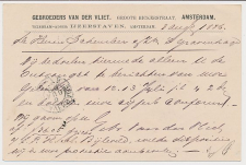 Briefkaart G. 23 Particulier bedrukt Amsterdam 1886