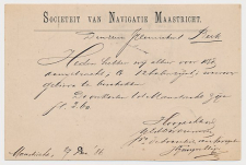 Briefkaart G. 23 Particulier bedrukt Maastricht 1886