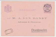 Briefkaart G. 23 Particulier bedrukt Westmaas - Dordrecht 1893