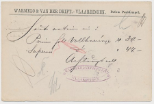 Briefkaart G. 25 Particulier bedrukt Vlaardingen -Duitsland 1883