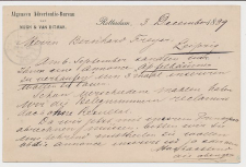 Briefkaart G. 27 Particulier bedrukt Rotterdam - Duitsland 1889