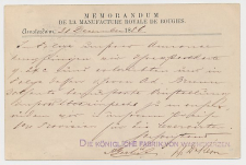 Briefkaart G. 27 Particulier bedrukt Amsterdam - Duitsland 1886