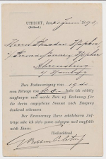 Briefkaart G. 29 Particulier bedrukt Utrecht - Duitsland 1893