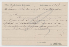 Briefkaart G. 29 Particulier bedrukt Rotterdam - Belgie 1892