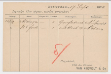 Briefkaart G. 32 Particulier bedrukt Rotterdam 1895