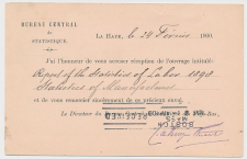 Briefkaart G. 53 Particulier bedrukt Den Haag - USA 1900