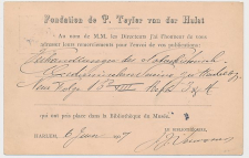 Briefkaart G. 71 Particulier bedrukt Haarlem - Duitsland 1907