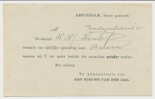 Briefkaart G. 90 a I Particulier bedrukt Amsterdam 1919