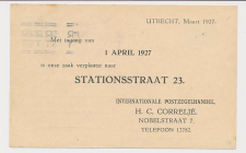 Briefkaart G. 94 Particulier bedrukt Utrecht  1927