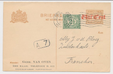 Briefkaart G. 110 Particulier bedrukt Den Haag 1921