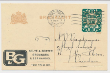 Briefkaart G. 166 Particulier bedrukt Groningen 1921