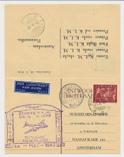 Briefkaart G. 294 Particulier bedrukt Amsterdam - Suriname 1949