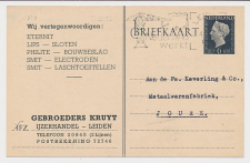 Briefkaart G. 297 Particulier bedrukt Leiden 1949