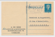 Briefkaart G. 302 Particulier bedrukt Utrecht - Belgie 1950