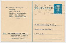 Briefkaart G. 302 Particulier bedrukt Leiden 1951