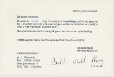 Briefkaart G. 358 a Particulier bedrukt Zutphen 1981