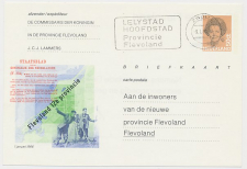 Briefkaart G. 363 Particulier bedrukt Provincie Flevoland 1986