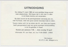 Briefkaart G. 363 Particulier bedrukt Hillegom 1986