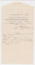 Postblad G. 5 Particulier bedrukt Overveen 1896