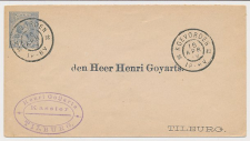 Envelop G. 5 Particulier bedrukt Koevorden - Tilburg 1899
