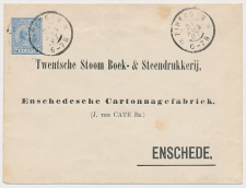 Envelop G. 6 Particulier bedrukt Eibergen - Enschede 1897