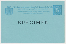 Ned. Indie Briefkaart G. 11 a - SPECIMEN