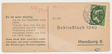 Hilversum - Hamburg Duitsland 1944 - Liebesgabenpaket