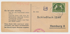 Wassenaar - Hamburg Duitsland 1943 - Liebesgabenpaket