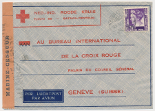Navy - Marine Censuur Neth. Indies - Red Cross Switzerland 1940