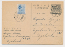 Censored card - from and to Camp Djakarta Netherlands Indies2603