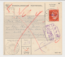 Censored Postal Money Order Padang Pandjang Dai Nippon N.I. 1943