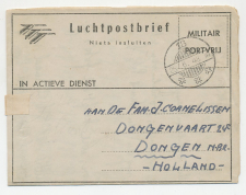 OAS Airmail letter Poerwokerto Netherlands Indies - Dongen 1948