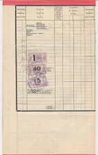 Vrachtbrief / Spoorwegzegel H.IJ.S.M. Roosendaal - Belgie 1919
