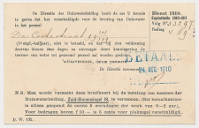 Briefkaart G. DW78-I-d - Duinwaterleiding s-Gravenhage 1910
