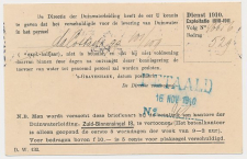 Briefkaart G. DW78-II-c - Duinwaterleiding s-Gravenhage 1910