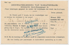Briefkaart G. DW78-II-k - Duinwaterleiding s-Gravenhage 1913
