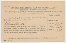 Briefkaart G. DW88a-II-d - Duinwaterleiding s-Gravenhage 1917