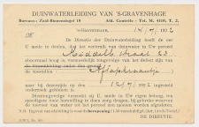 Briefkaart G. (DW) 183-II Cat. onbekend - Duinwaterleiding 1922