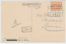 Treinblokstempel : Amsterdam - Laren III 1923 ( Muiderberg )