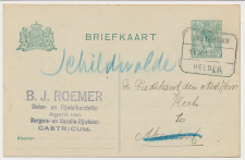Treinblokstempel : Amsterdam - Helder I 1917 ( Castricum )