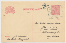 Treinblokstempel : Amsterdam - Uitgeest IV 1920 ( Bloemendaal )