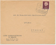 Treinblokstempel : Alkmaar - Amsterdam H 1954 ( Heiloo )