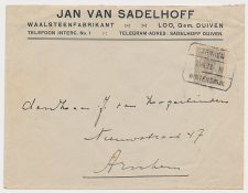 Treinblokstempel : Arnhem - Winterswijk III 1923 ( Loo Duiven )